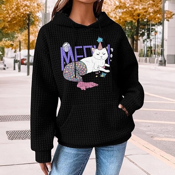 Everyday Comfort Hoodie Long Sleeve Loose Sweatshirt