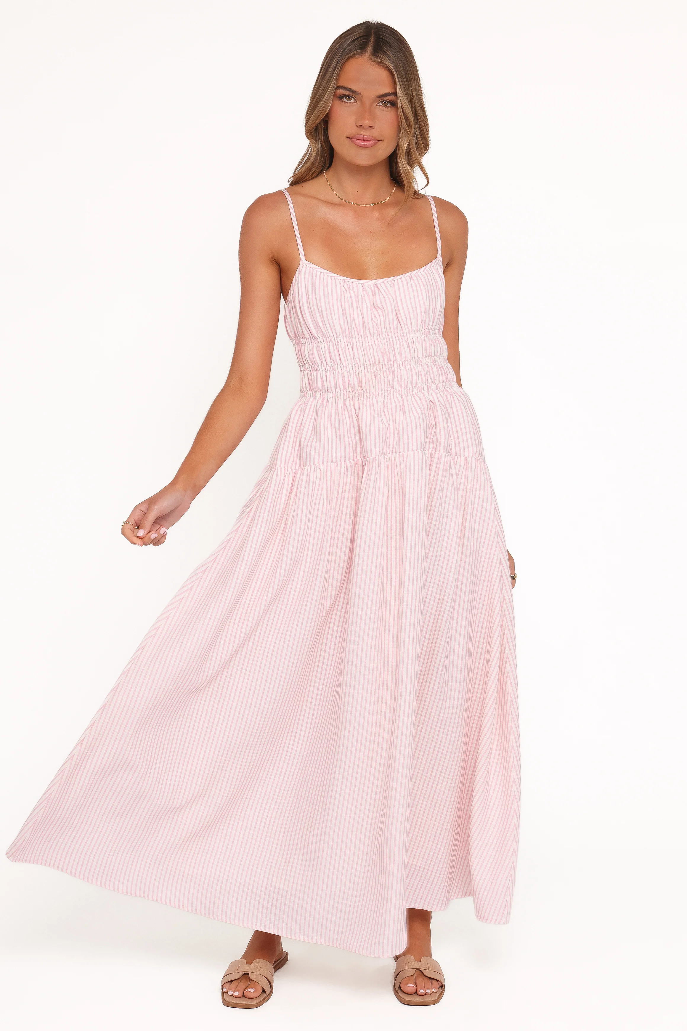 Maxi Dress - Pink Stripe