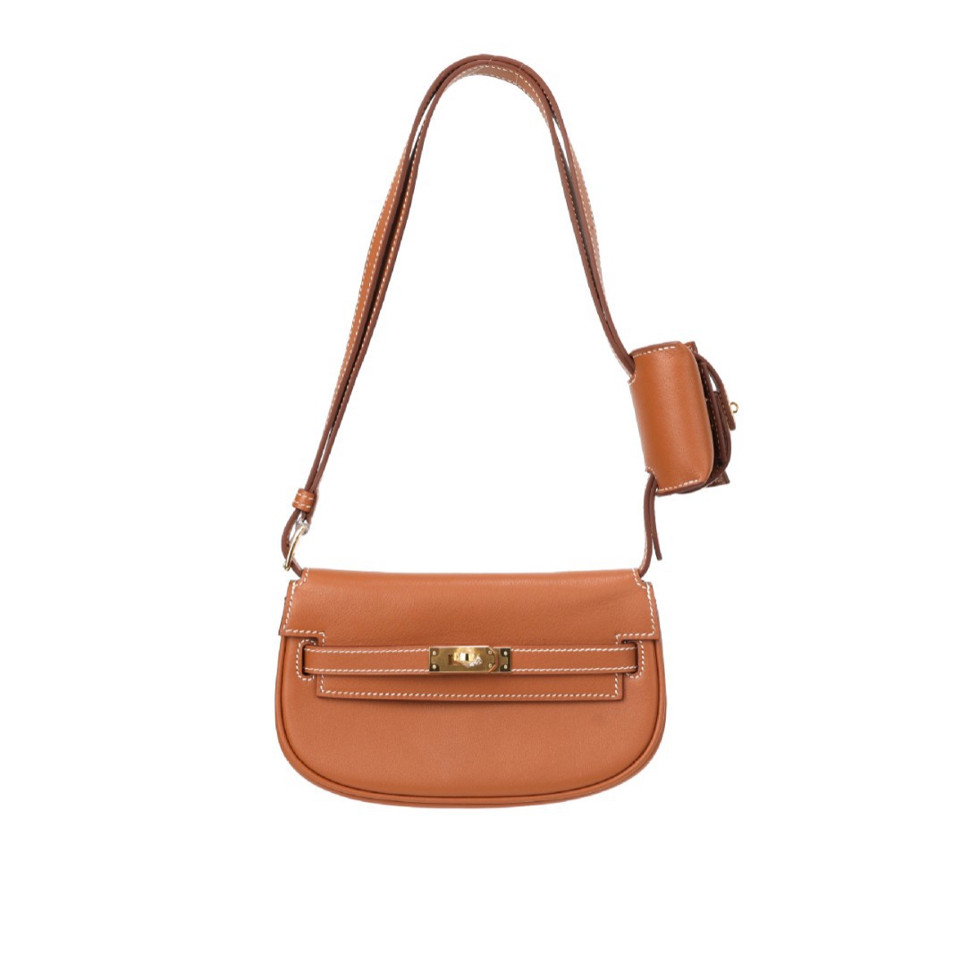 High-End Women's Two-in-One Mini Crossbody Genuine Leather for Saddle Bag All-Match Waist Chest Mobile Phone Carrier