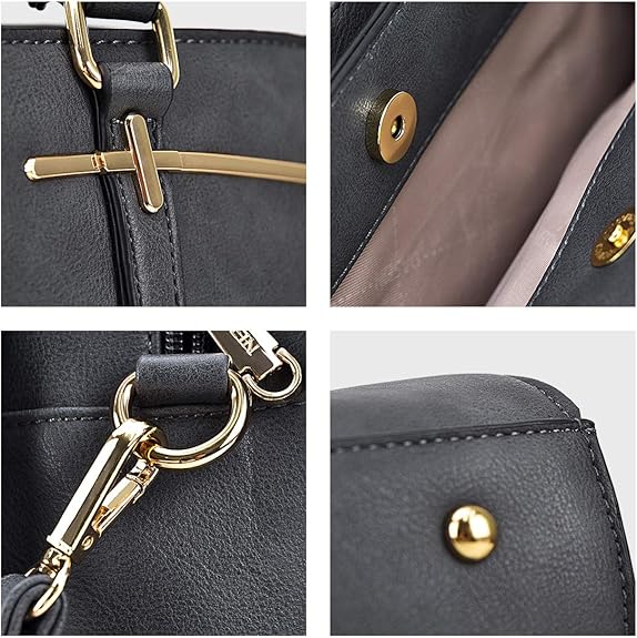 Women’s Handbag Set Tote Satchel Shoulder Bag 2PCS