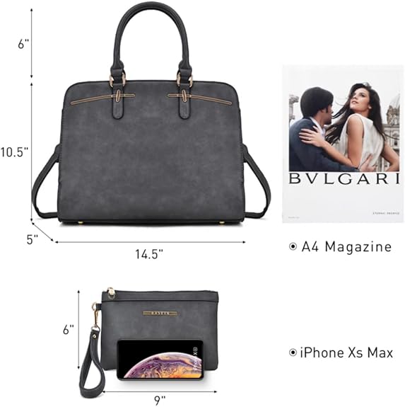 Women’s Handbag Set Tote Satchel Shoulder Bag 2PCS