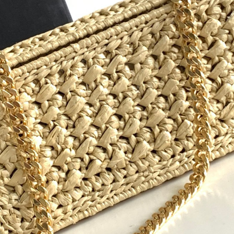Travel Lafite Grass Weaving Design Purses Ladies Shoulder Bags Handbags for Women Luxury Hand Bags for Women Bags for Girls