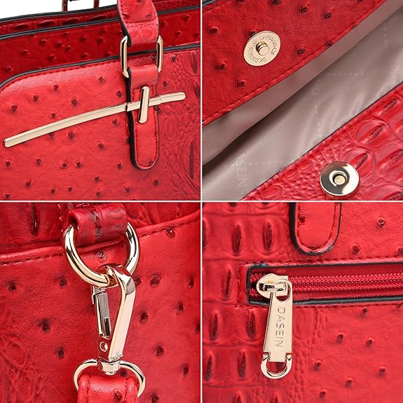 Women’s Tote Shoulder Bag Set with Wallet and Compartments