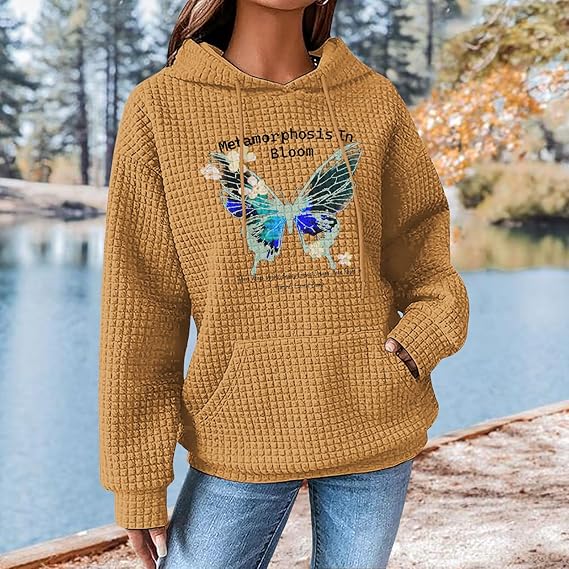 Plus Size Casual Hoodie Soft Drawstring Sweatshirt