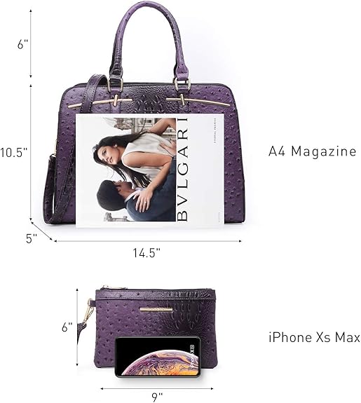 Women’s Handbag Wallet Set Tote Shoulder Satchel 2PCS