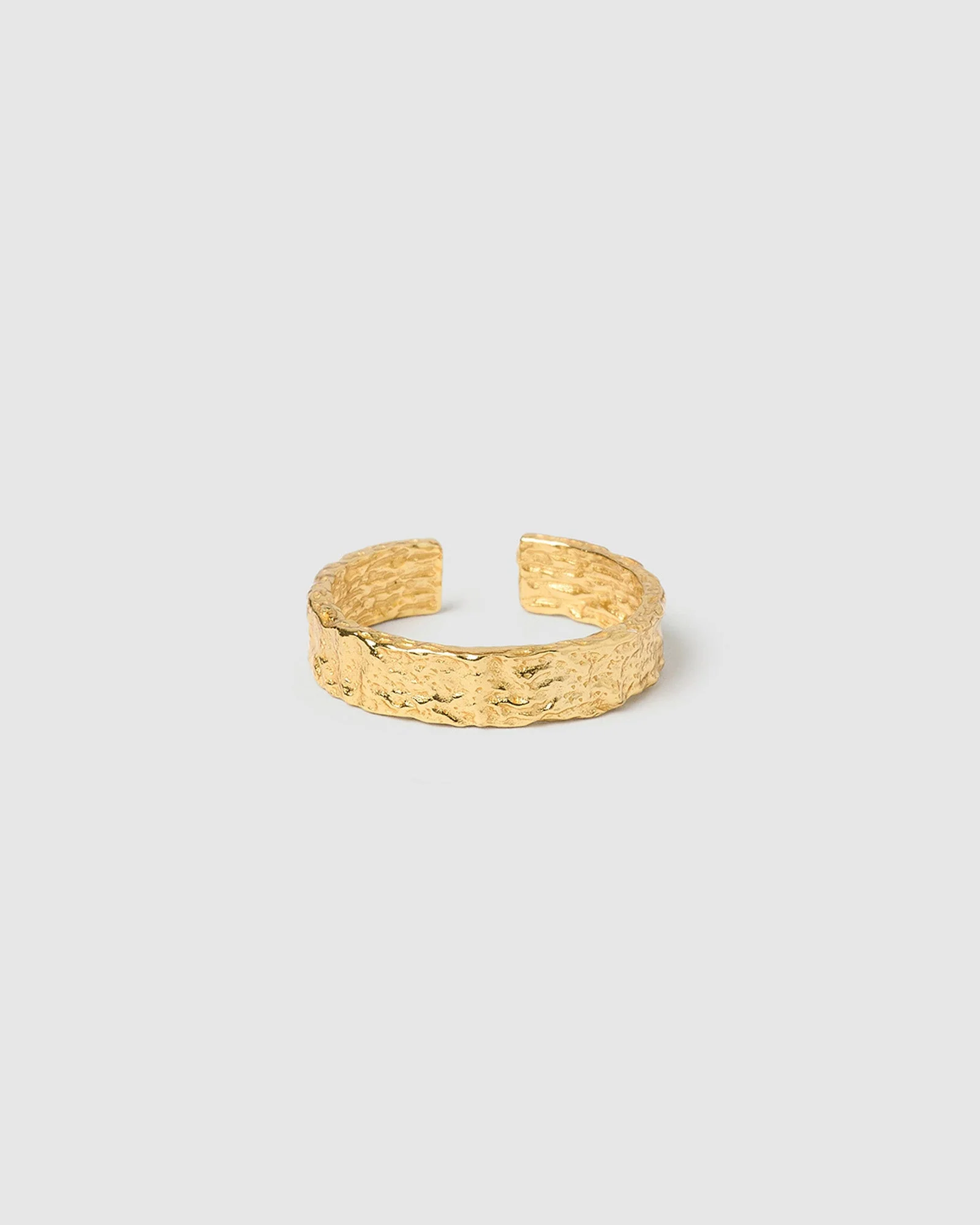 Gold Textured Ring - Medium
