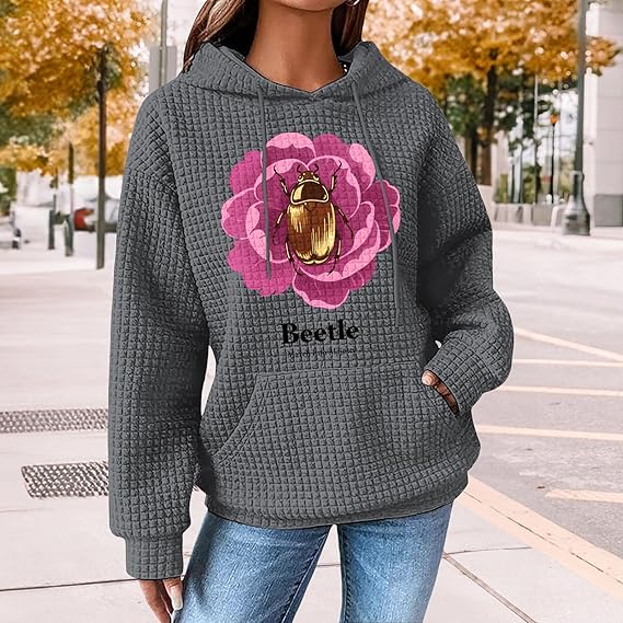 Casual Hiking Hoodie Long Sleeve Relaxed Sweatshirt