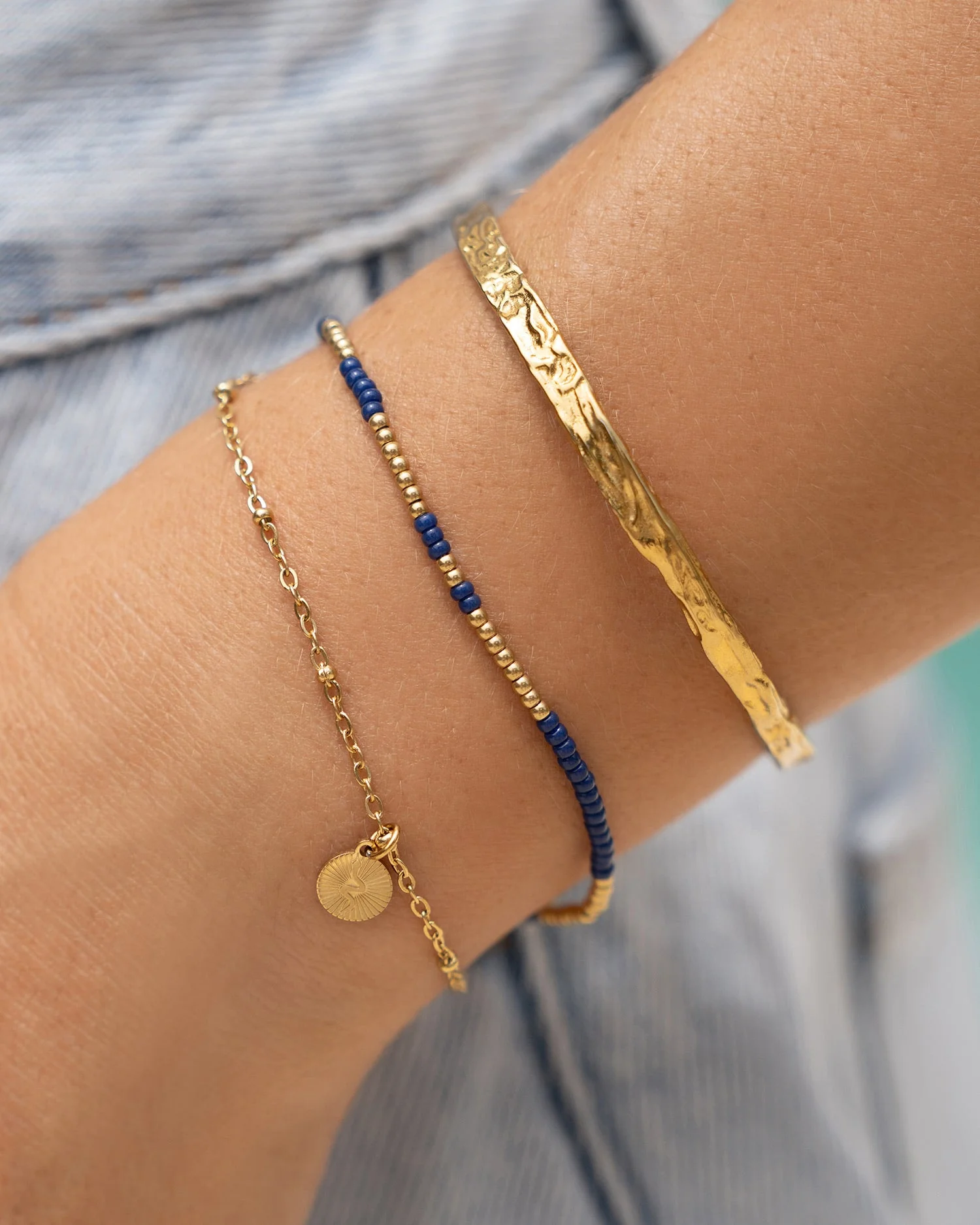 Cobra Gold Bracelet - Midnight