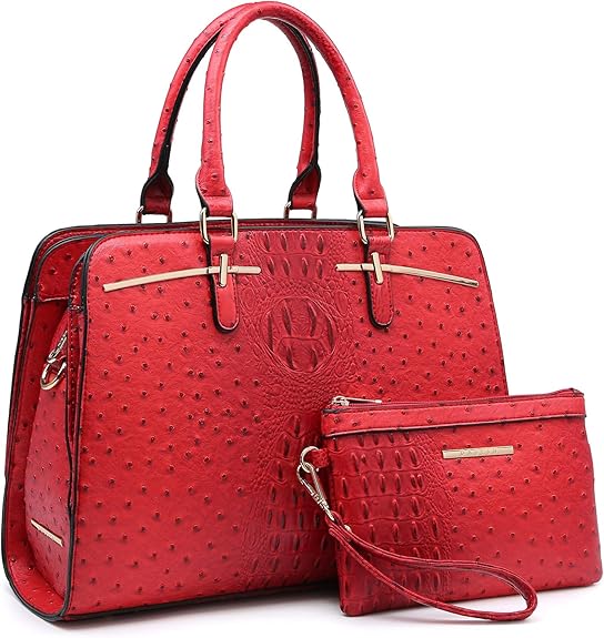 Women’s Tote Shoulder Bag Set with Wallet and Compartments