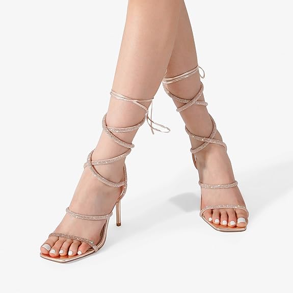 Women’s Open Toe Gladiator Stiletto High Heel Sandals