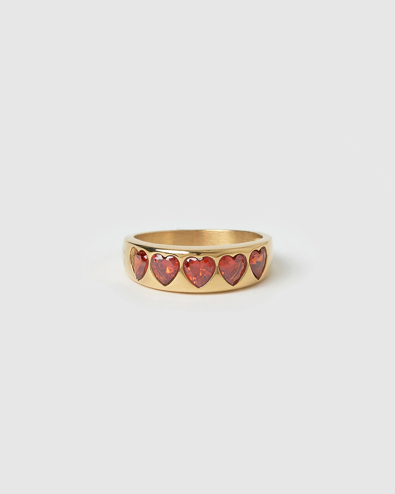 Gold Ring - Red