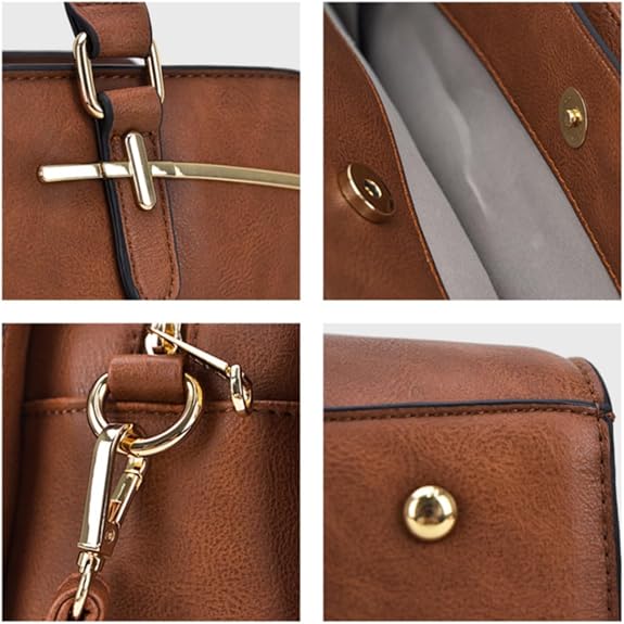 Women’s 2PCS Tote Bag Set with Wallet Top Handle Shoulder Bag