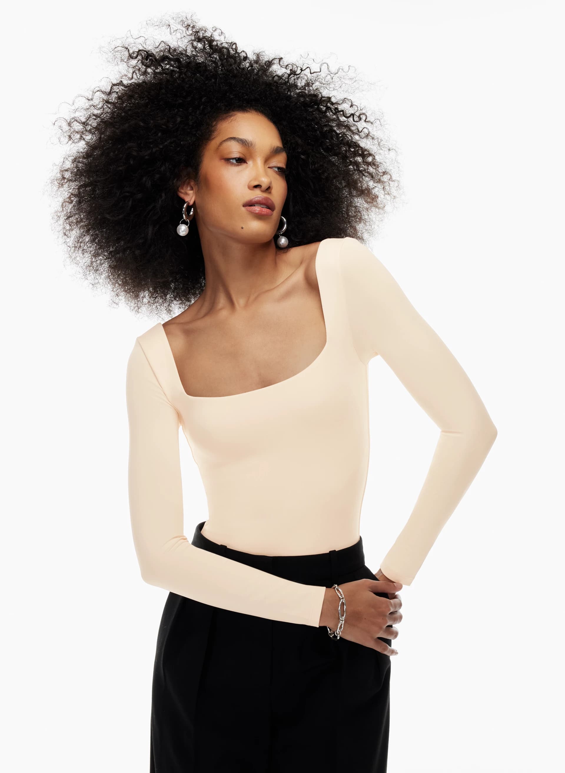 Contour Squareneck Longsleeve Bodysuit