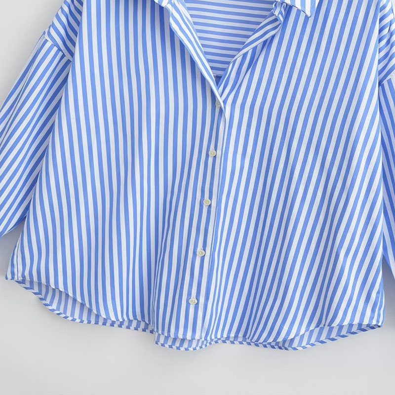 Summer Women's Clothing 2023 New Fashion Poplin Shirt Retro Casual Long Sleeve V Neck Sexy Elegant Shirt