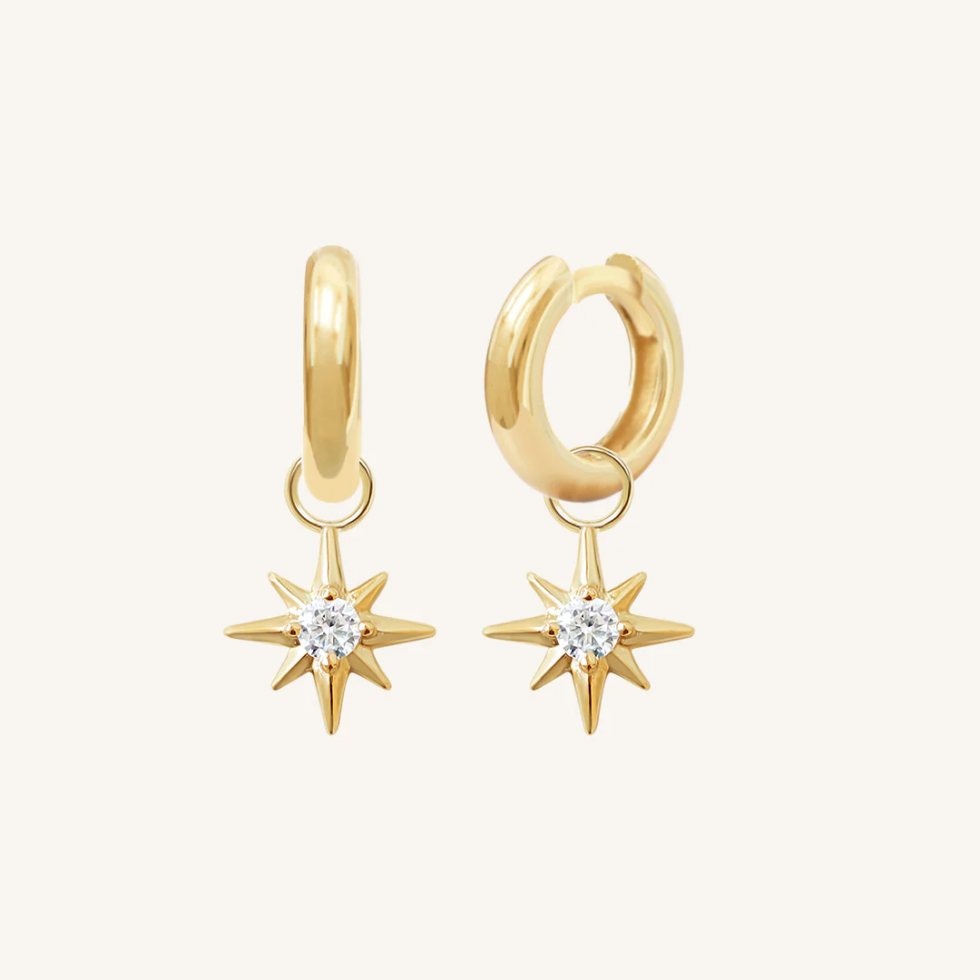 Contentment Star Plain Hoops