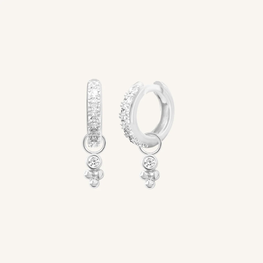 Clarity Crystal Hoops