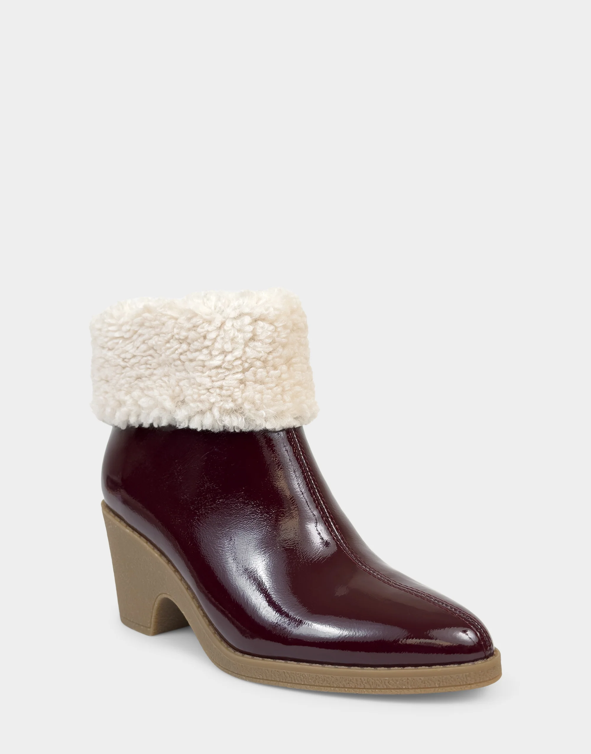 Red plush boots