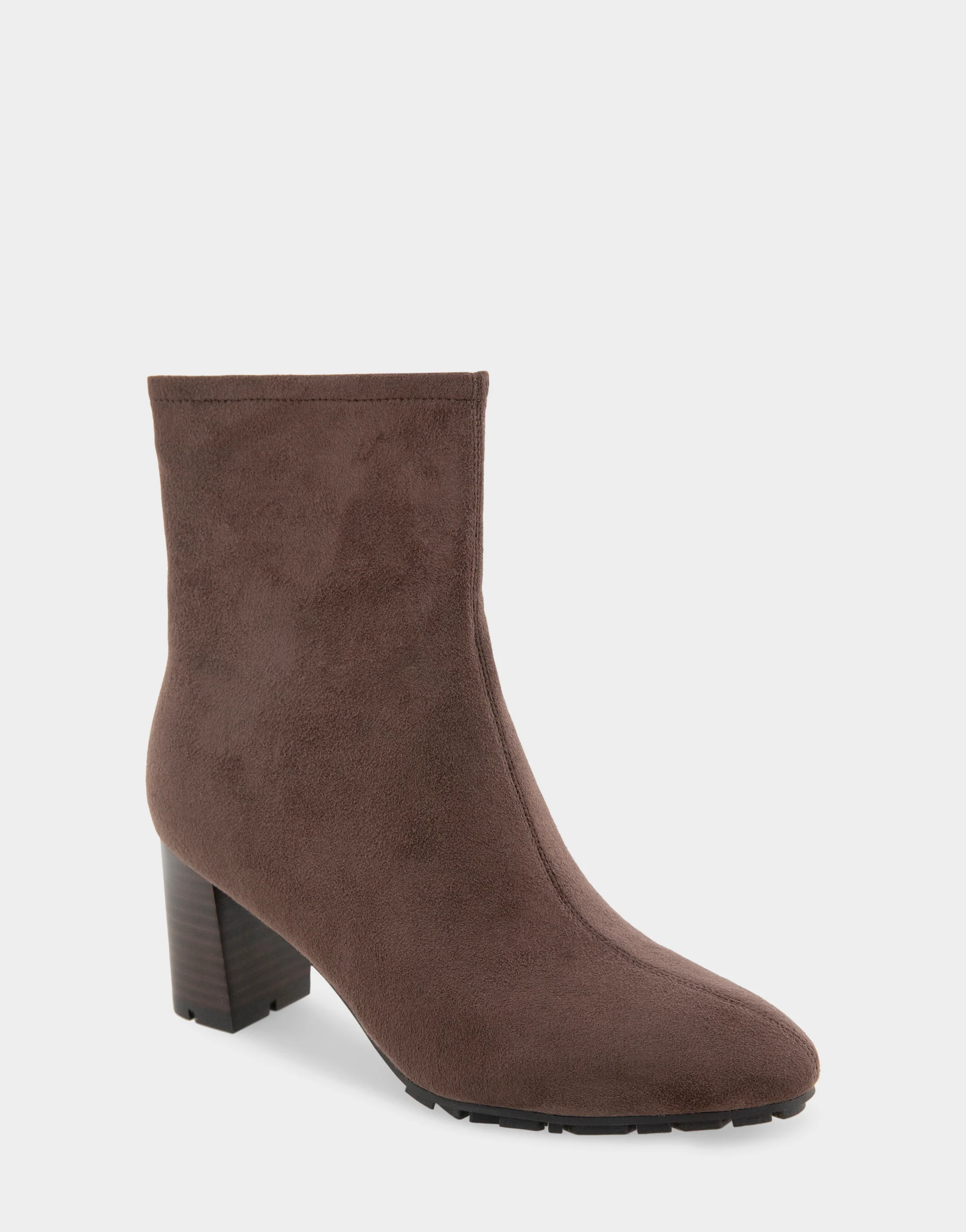 Wine ankle boots