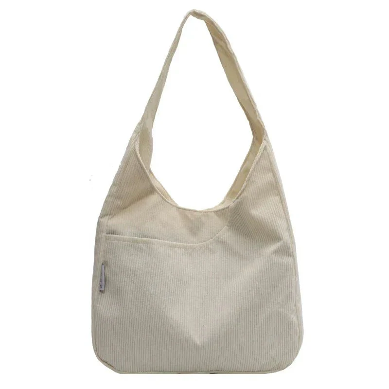 Elegant Soft Corduroy Shoulder Bag for Women