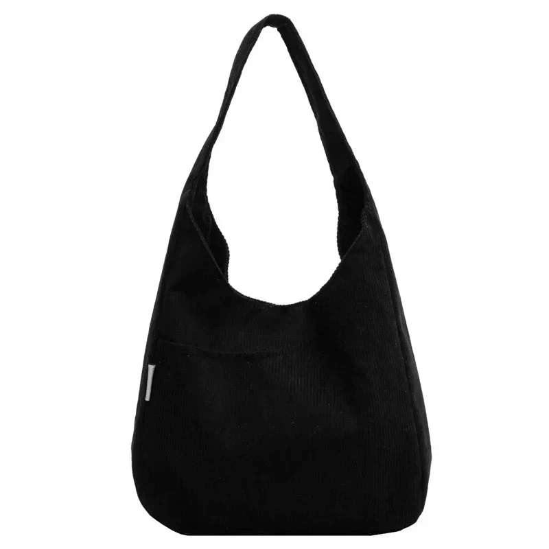 Elegant Soft Corduroy Shoulder Bag for Women