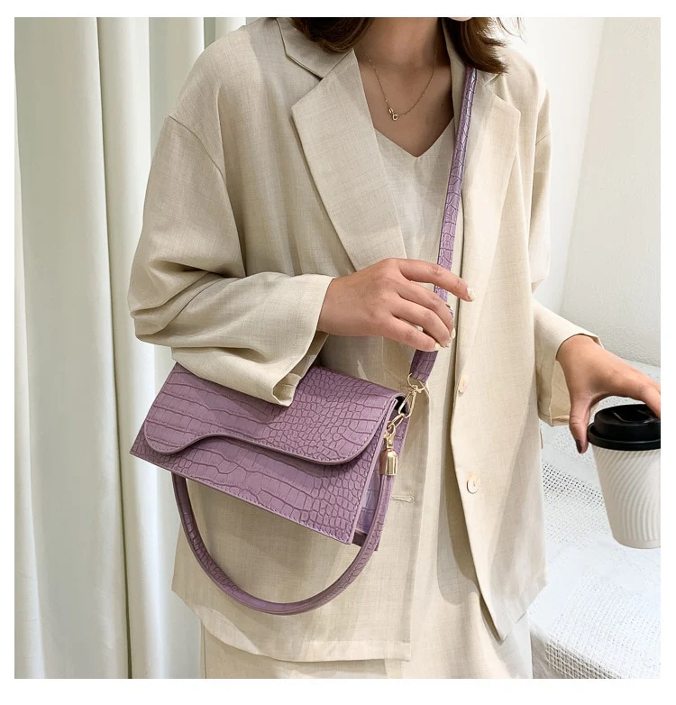 Designer Shoulder Bag Alligator Pattern Armpit Bags Crossbody