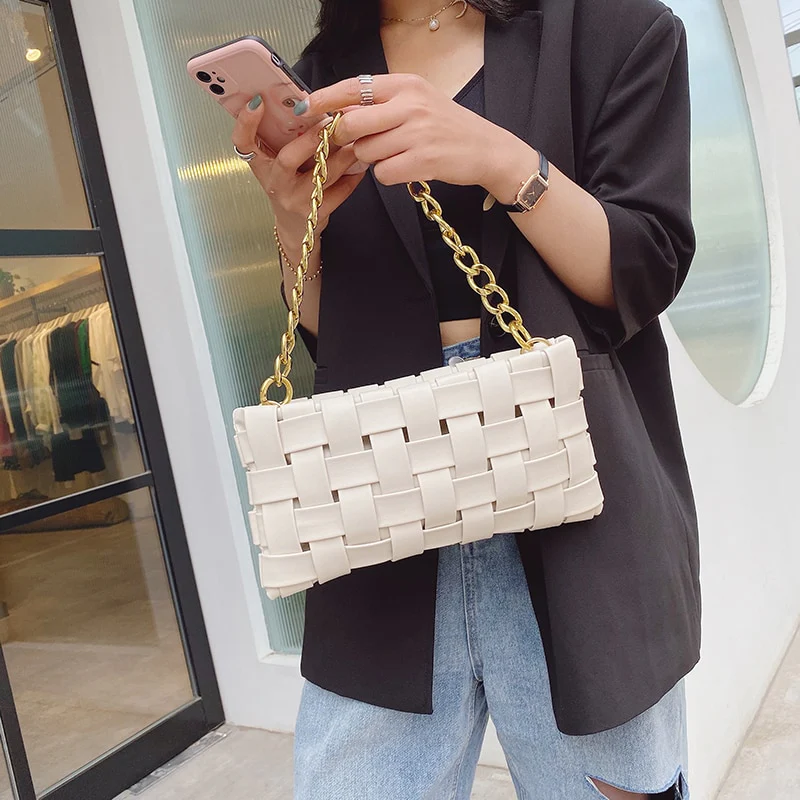 Small PU Leather Cross Bags For Women Luxury Shoulder Handbags Chain Bag