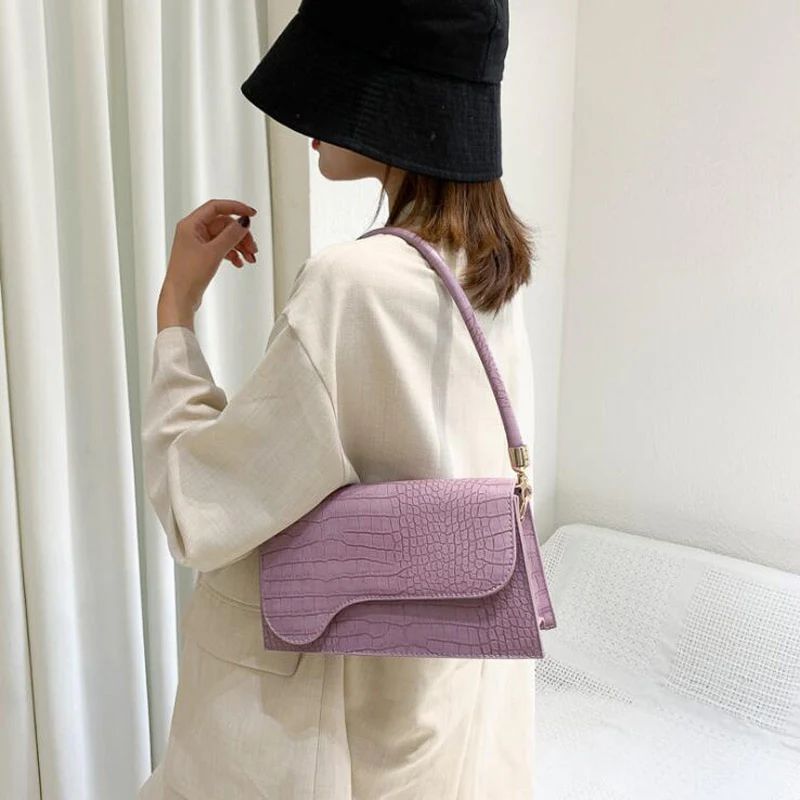 Designer Shoulder Bag Alligator Pattern Armpit Bags Crossbody