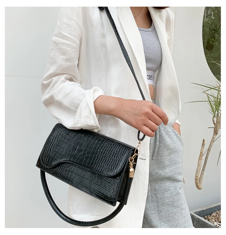 Designer Shoulder Bag Alligator Pattern Armpit Bags Crossbody