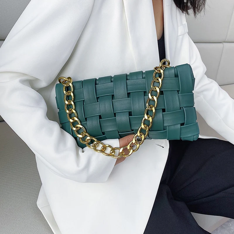 Small PU Leather Cross Bags For Women Luxury Shoulder Handbags Chain Bag