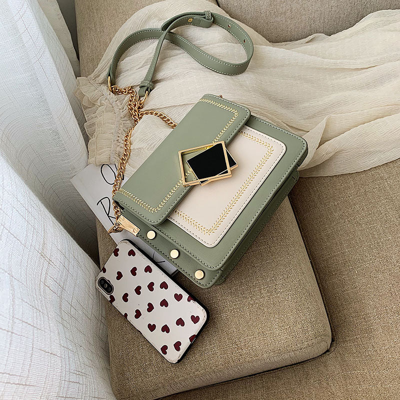Small Shoulder Messenger Bag Special Lock Design Female Travel Handbags