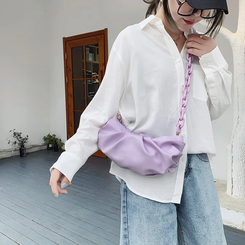 Thick Chain Shoulder Messenger Handbags Summer New Luxury Cross Body Bag