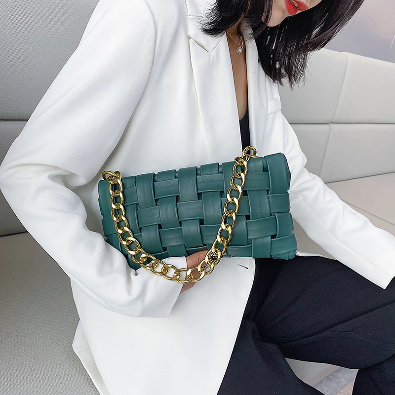Small PU Leather Cross Bags For Women Luxury Shoulder Handbags Chain Bag