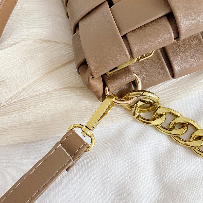 Small PU Leather Cross Bags For Women Luxury Shoulder Handbags Chain Bag