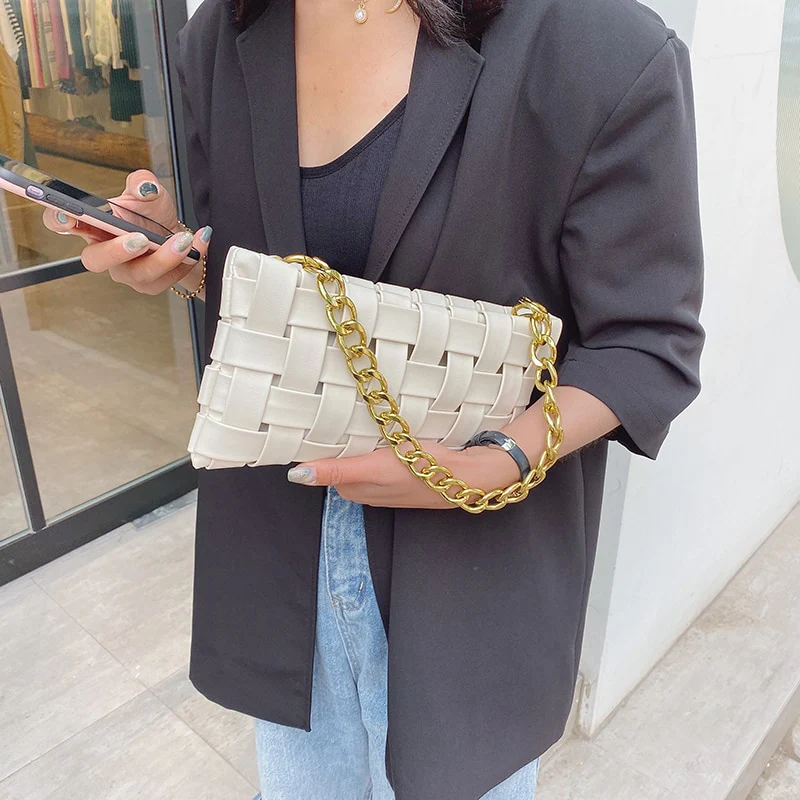 Small PU Leather Cross Bags For Women Luxury Shoulder Handbags Chain Bag