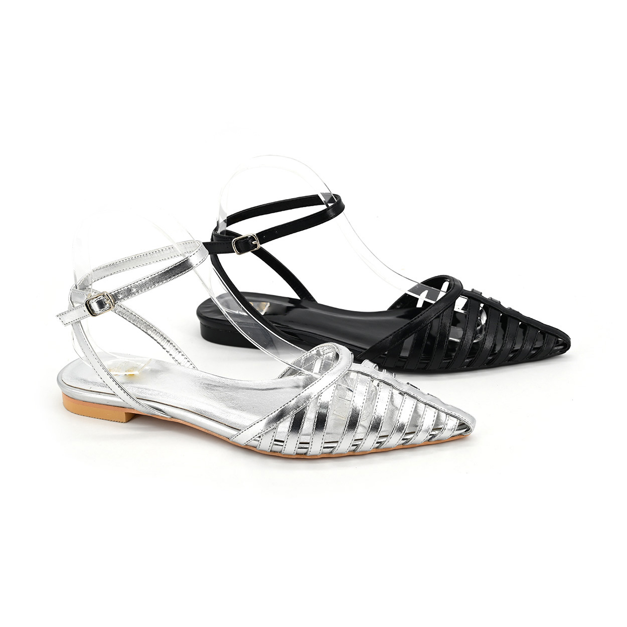 2026 Fashion Styles Pointed Flat Sandals  Shallow Mouth  Flat Gentle Single Shoes Women