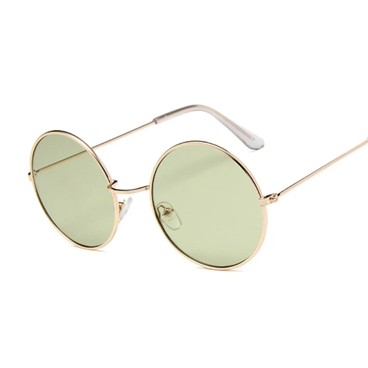 Small Frame Black Shades Round Sunglasses