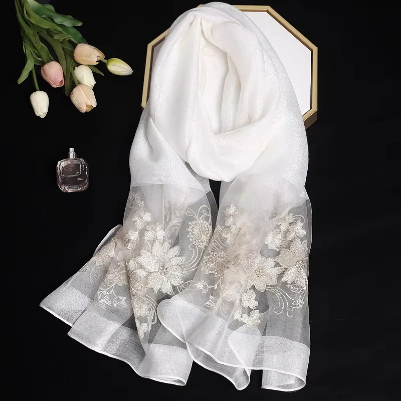 Luxury Silk Shawl Scarf for Women