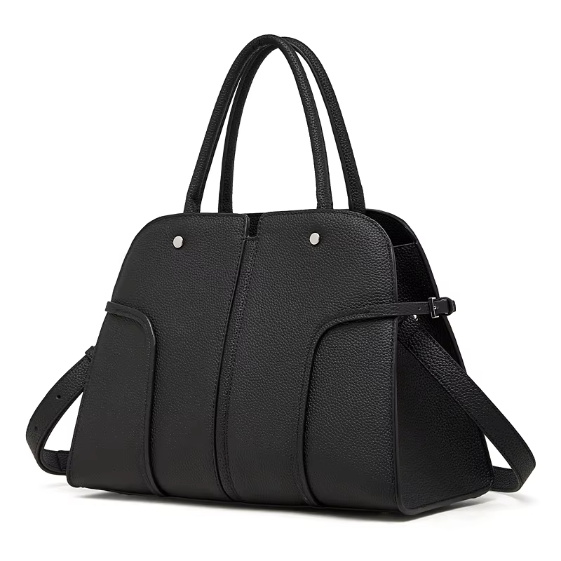 Cow Genuine Leather Handbags For Women 2025 Luxury Designer Shell Shopping Totes Office Ladies Shoulder Crossbody Bags