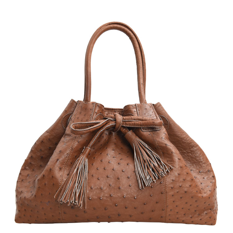 Finest Luxury Ostrich Leather Handbags Exotic Skin Large Tote Bags for Women Fashionable  Shoulder Bags Brand Name Purse